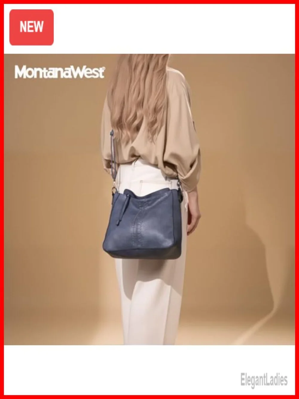 Pebbled Vegan Leather Hobo Bag Crossbody Purse with Stud Accents